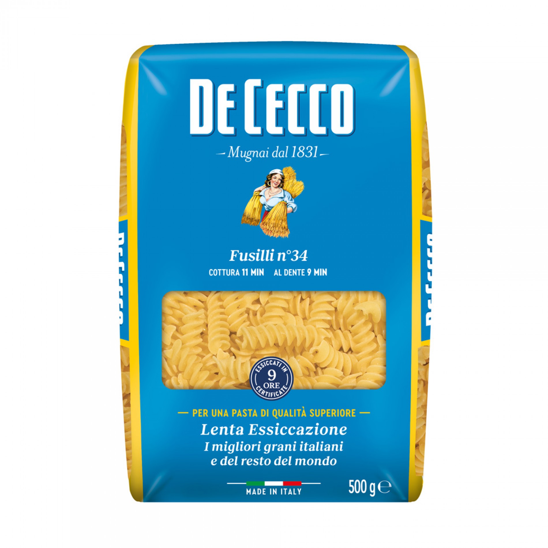 Ζυμαρικά Fusilli no. 34 De Cecco 500gr