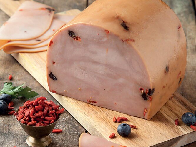 Ζαμπόν Γαλοπούλας Φούρνου με Goji Berry & Blueberry 